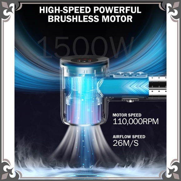 Negative Ionic Hair Blow Dryer High Speed Brushless Motor Hot & Cold Alternating - Picture 6 of 12